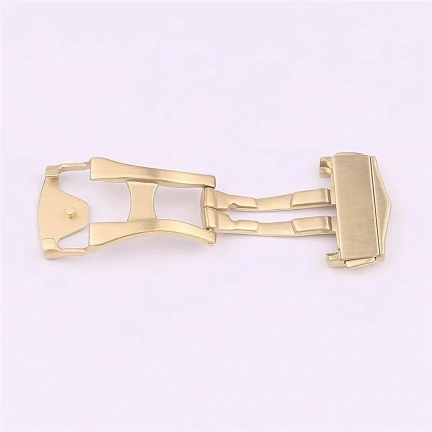 DASEB For Omega Belt Buckle Short Brushed 316L Stainless Steel Folding Buckle 18MM Fold Over Clasp Watch Accessories