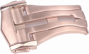 DASEB For Omega Belt Buckle Short Brushed 316L Stainless Steel Folding Buckle 18MM Fold Over Clasp Watch Accessories