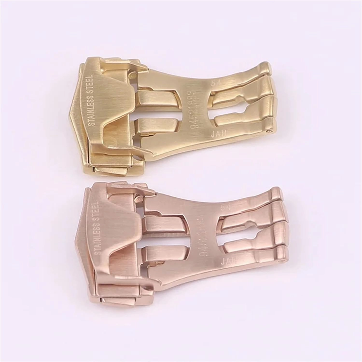 DASEB For Omega Belt Buckle Short Brushed 316L Stainless Steel Folding Buckle 18MM Fold Over Clasp Watch Accessories
