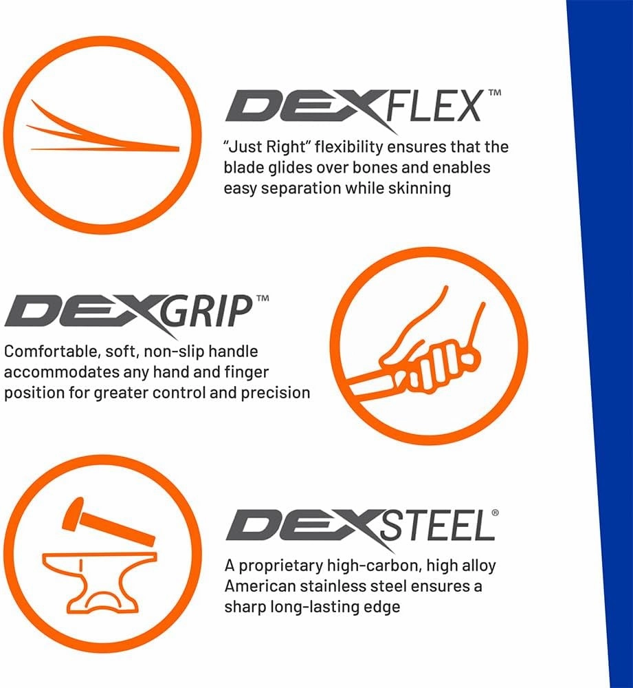 Dexter Outdoors Dextreme Dual Edge 7" Flexible Fillet Knife | Includes Sheath