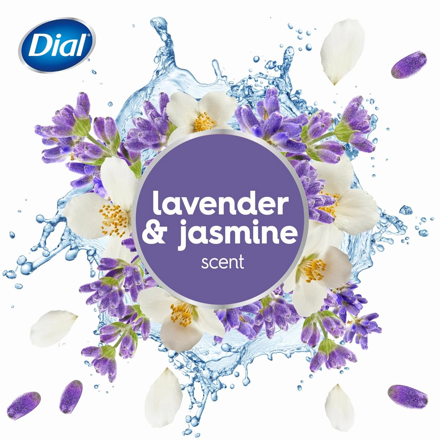 Dial Complete Antibacterial Deodorant Bar Soap, Lavender & Twilight Jasmine Scent, 4 oz, 8 Bars (Pack of 4)