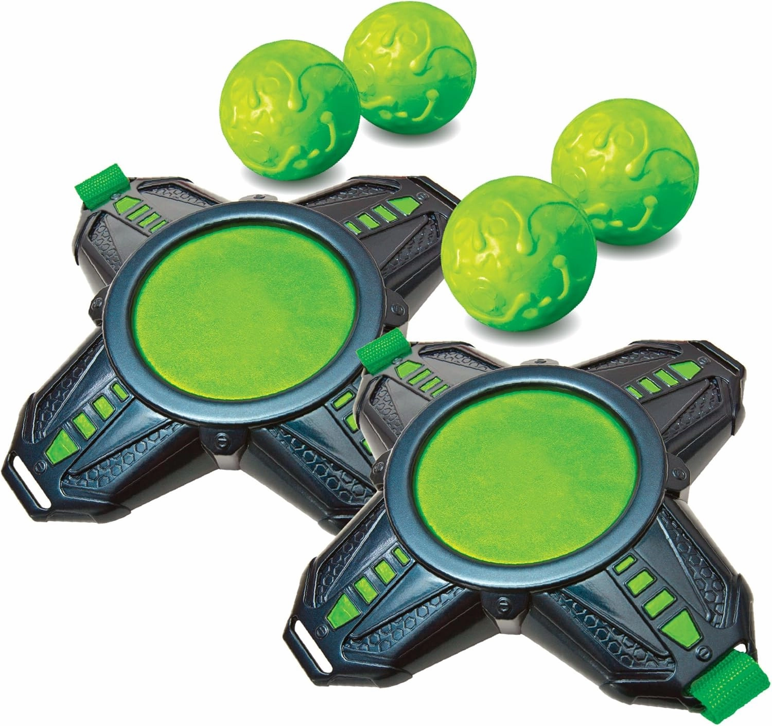 Diggin Slimeball Dodgetag Game Set. Slime Dodge-Balls & Target Tag Vests For Kids,Green