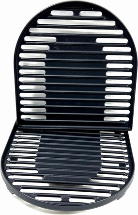 Direct Store DC126 Cast Iron Grill Cooking Grates for Coleman Roadtrip Swaptop Grills LX LXE LXX, Non-Stick Grill Grids Grates, 2 Pack (Grill Grates)