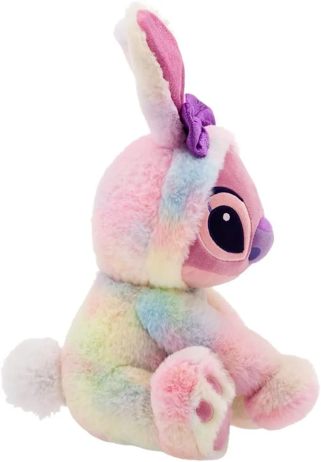 Disney Store Official Easter Plush - Cute Plushies with Pastel Dyes, Floppy Ears, and Cottontail - Soft Kids Toy with Embroidered Features - Plush Toys in Bunny Costume - Angel