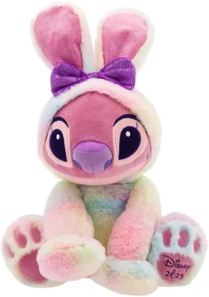 Disney Store Official Easter Plush - Cute Plushies with Pastel Dyes, Floppy Ears, and Cottontail - Soft Kids Toy with Embroidered Features - Plush Toys in Bunny Costume - Angel