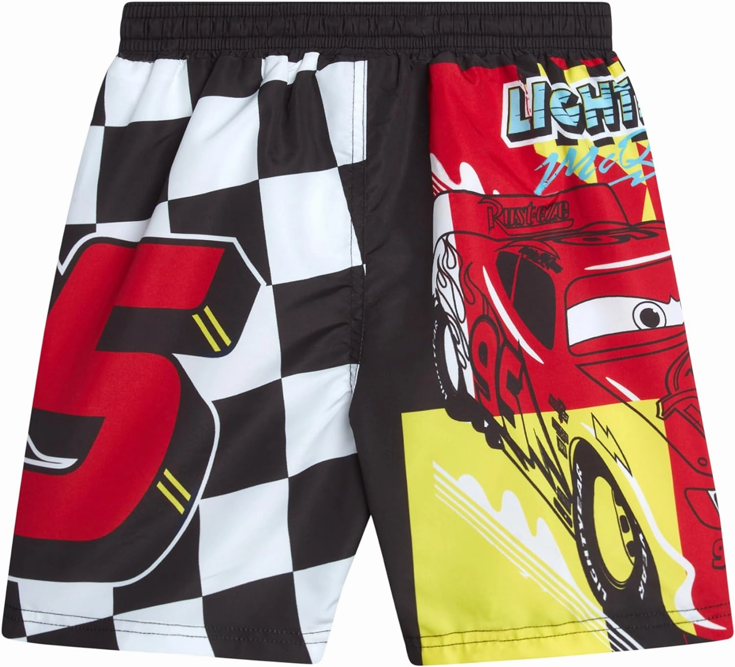 Disney Boys Swim Trunks - Cars Lightning McQueen Mickey Mouse Toy Story Buzz Lightyear Toddler Boy Swim Shorts (Sizes: 2T-7)