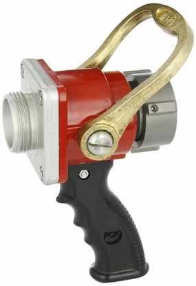 Dixon Valve ACPSO150F Aluminum Fire Equipment, Ball Shut-Off Nozzle with Bolted Style, 1-1/2" NST (NH) Female x 1-1/2" NST (NH) Male