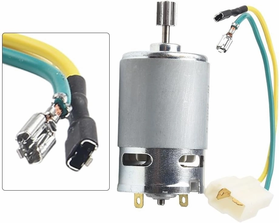 DL 555-C 24V High Speed Motor for Kids' Electric Ride-On Cars, Replacement Motor and Gearbox Accessories for Children's Electric Vehicles(555 24V 30000 9T)