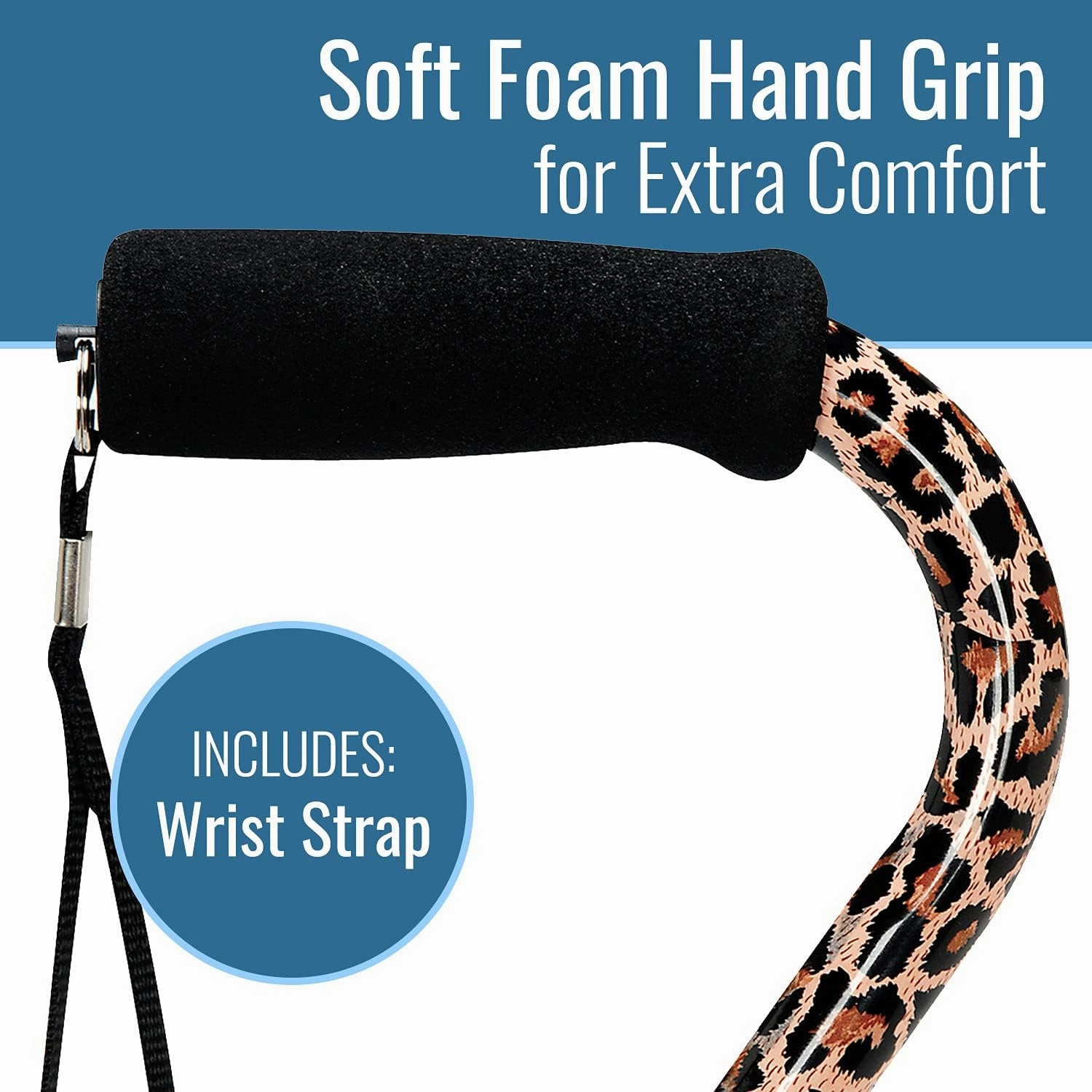 DMI Adjustable Designer Cane with Offset Handle