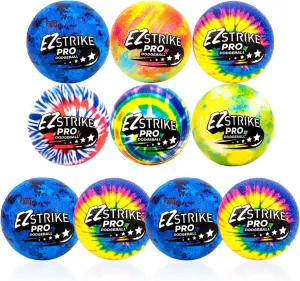 Dodgeball, 10 Packs Foam Playground Ball- Soft Skin, Various Patterns, Kids 6" Foam Balls, Kick Ball, Hand Ball for Outdoor& Indoor with Mesh Storage Bag