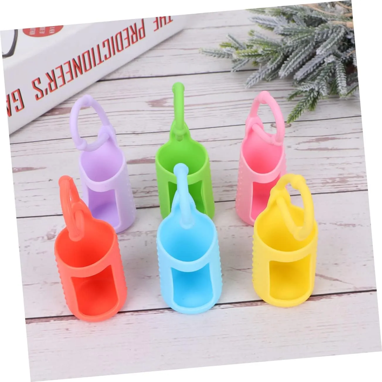 DOITOOL Essential Oil Bag 18 Pcs Essential Oils Bottle Covers for Travel Silicone Protect Case Bottle Cap Accessories Perfume Perfume Roller Bottle Sleeve
