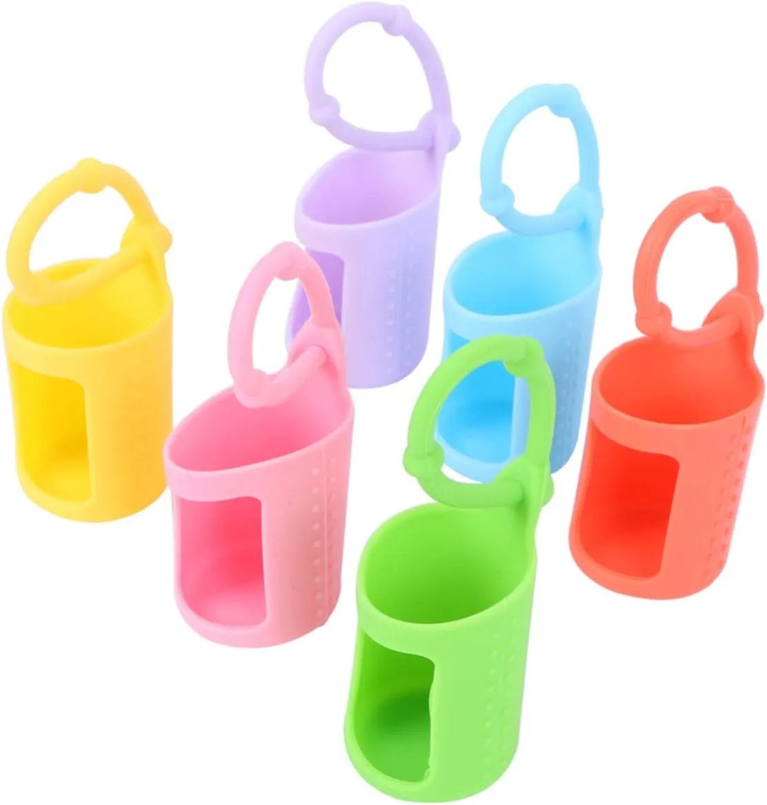 DOITOOL Essential Oil Bag 18 Pcs Essential Oils Bottle Covers for Travel Silicone Protect Case Bottle Cap Accessories Perfume Perfume Roller Bottle Sleeve