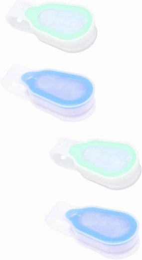 DOITOOL 4 pcs Running Lights Sport Accessories Biking Accessories Glow Accessories Clip on pet Light Night Running Light Clip on Light for Runners Light for Running Lighting Supplies Bike