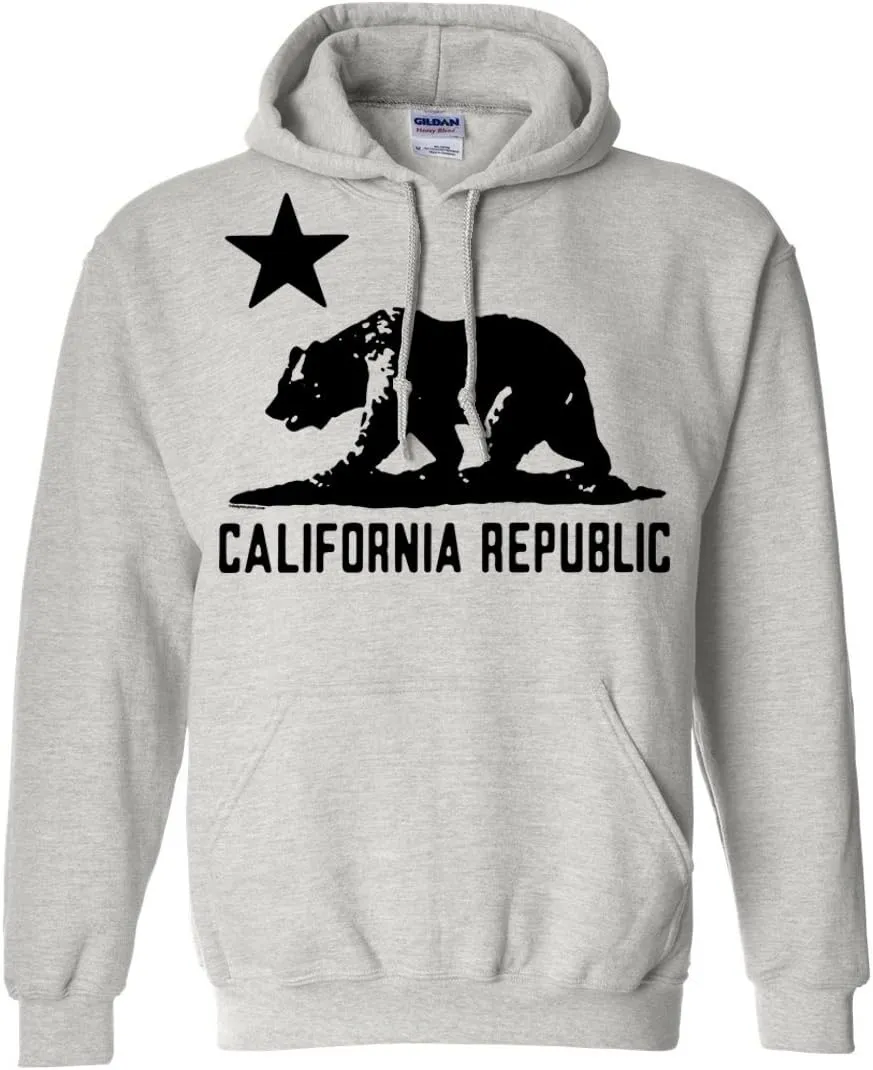 Dolphin Shirt Co California Flag Black Oversized Silhouette Asst Colors Hoodie