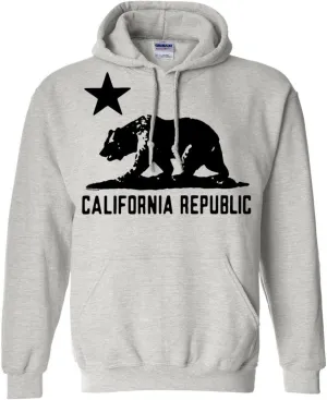 Dolphin Shirt Co California Flag Black Oversized Silhouette Asst Colors Hoodie