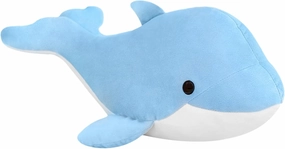 Dolphin Stuffed Animals Plush Pillows Soft Sea Animal Plush Toys Dolls Stuffed Animal Plushies Gifts for Kids (Sky Blue-39Inch)