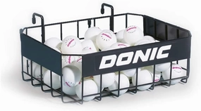 Donic Table Tennis Ball Basket -Ping Pong Ball Holder, Good for Practice Serves and Multiball Training, Fits About 120 Balls, Attach Easily to Table