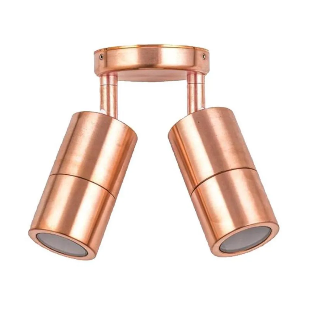 Double Adjustable Outdoor Wall Light 2xGU10 IP65 in Different Colours CLA Lighting - PG2A