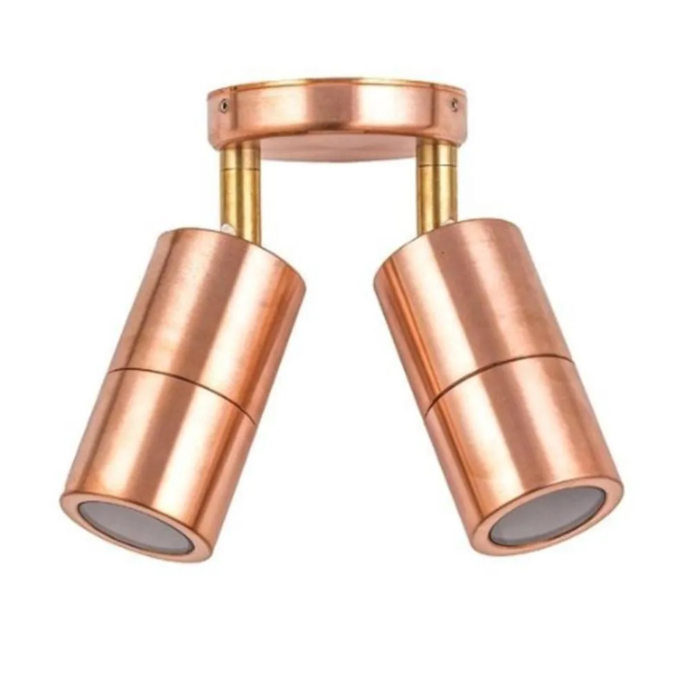 Double Adjustable Outdoor Wall Light 2xGU10 IP65 in Different Colours CLA Lighting - PG2A