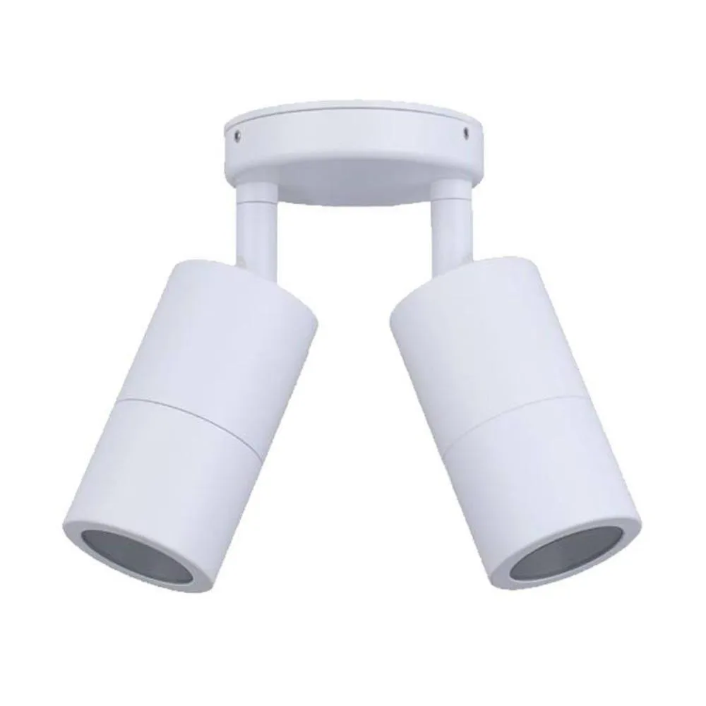 Double Adjustable Outdoor Wall Light 2xGU10 IP65 in Different Colours CLA Lighting - PG2A