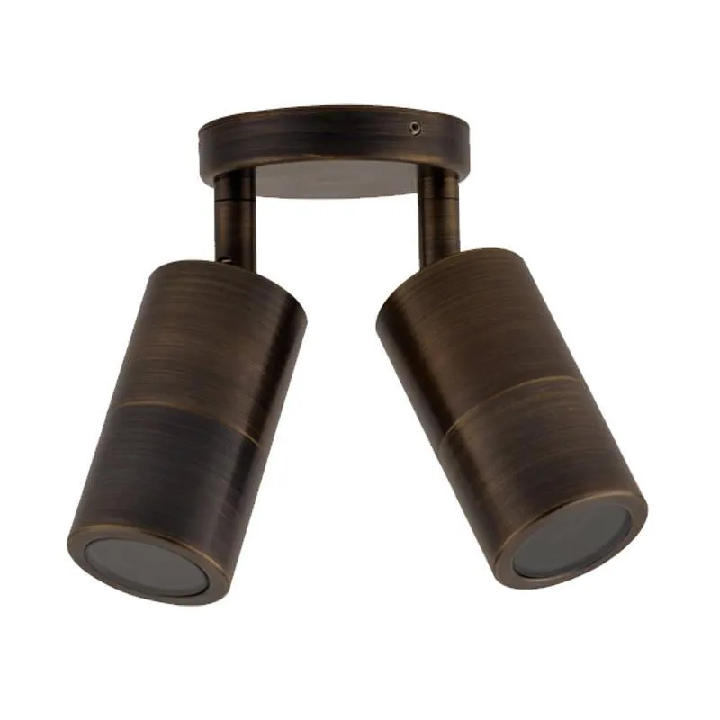 Double Adjustable Outdoor Wall Light 2xGU10 IP65 in Different Colours CLA Lighting - PG2A