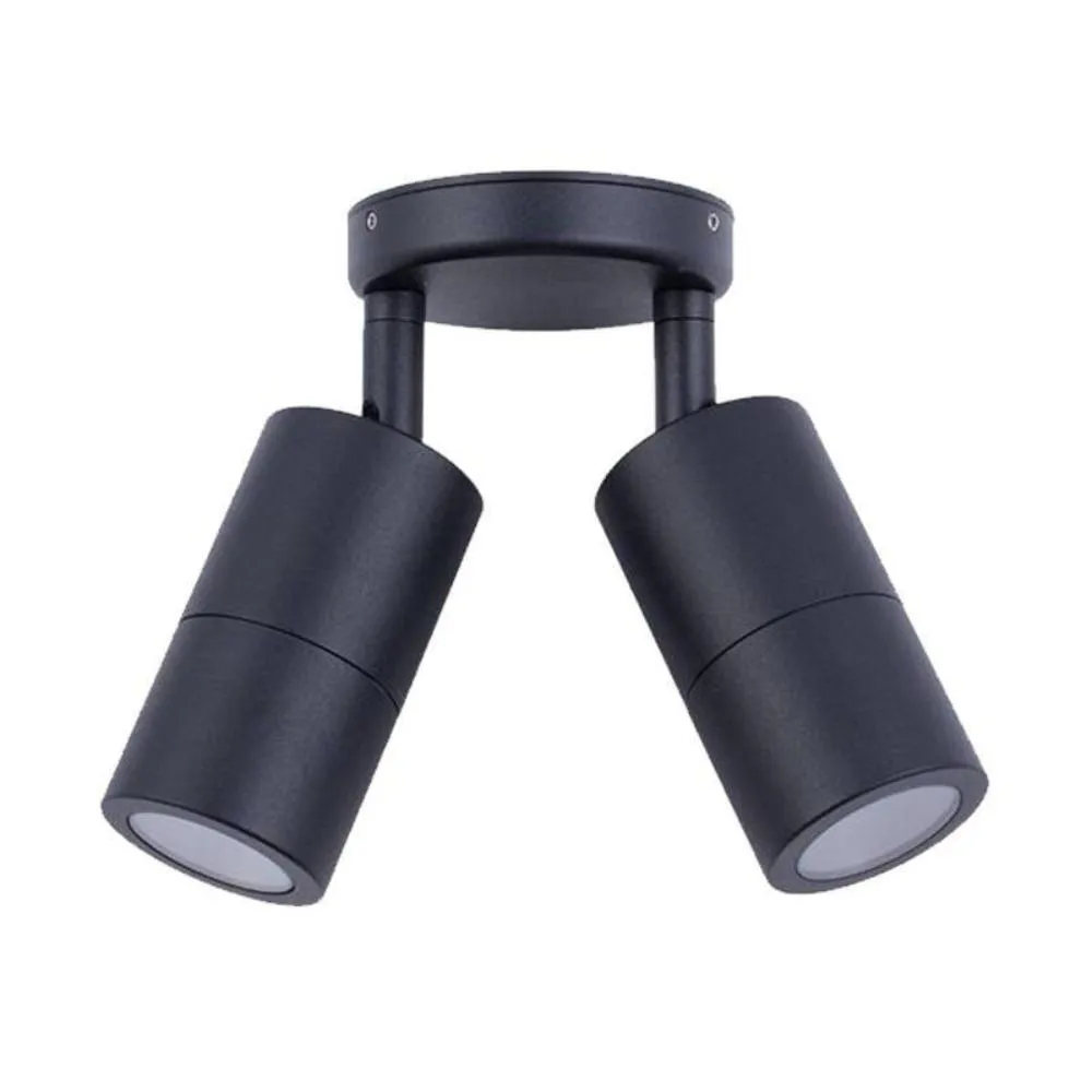 Double Adjustable Outdoor Wall Light 2xGU10 IP65 in Different Colours CLA Lighting - PG2A
