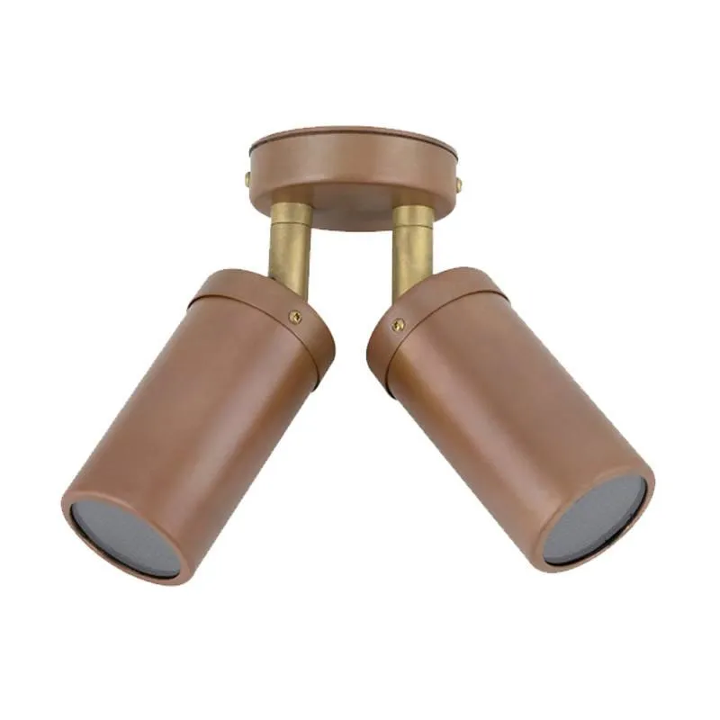 Double Adjustable Outdoor Wall Light 2xGU10 IP65 in Different Colours CLA Lighting - PG2A