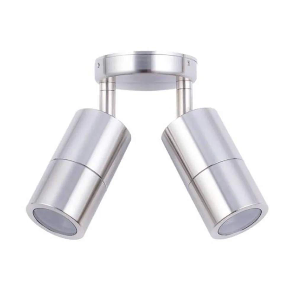 Double Adjustable Outdoor Wall Light 2xGU10 IP65 in Different Colours CLA Lighting - PG2A