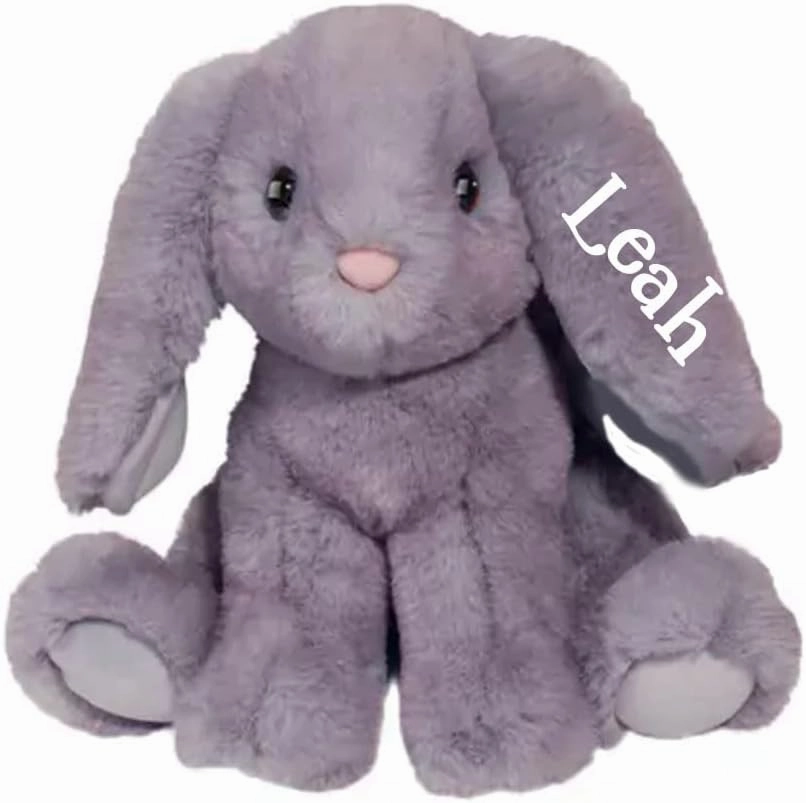 Douglas Purple Easter Bunny Stuffed Animal Easter Basket Stuffers and Spring Holiday Decoration Gifts Personalized with Custom Name