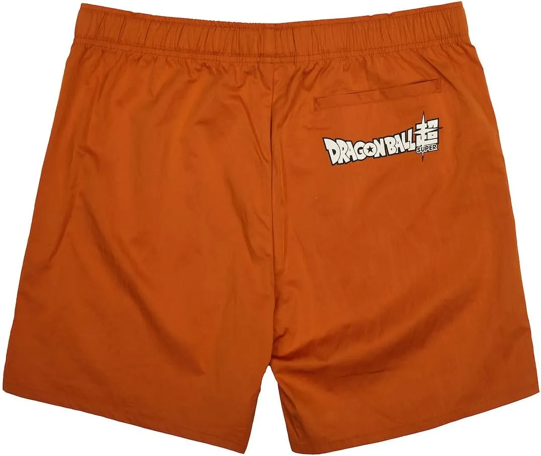 Dragon Ball Super: Super Hero Kanji Symbol Men's Orange Lounge Shorts