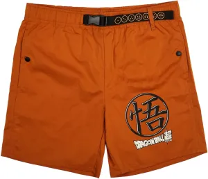 Dragon Ball Super: Super Hero Kanji Symbol Men's Orange Lounge Shorts