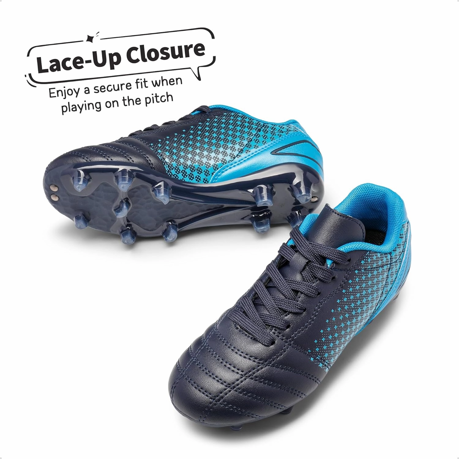 DREAM PAIRS Boys Girls Outdoor Sport Football Shoes Soccer Cleats for Little/Big Kid