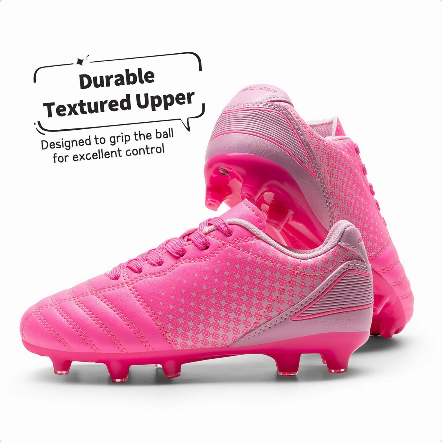 DREAM PAIRS Boys Girls Outdoor Sport Football Shoes Soccer Cleats for Little/Big Kid