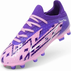 DREAM PAIRS Boys Girls Soccer Cleats Youth Firm Groud Football Shoes for Little/Big Kid