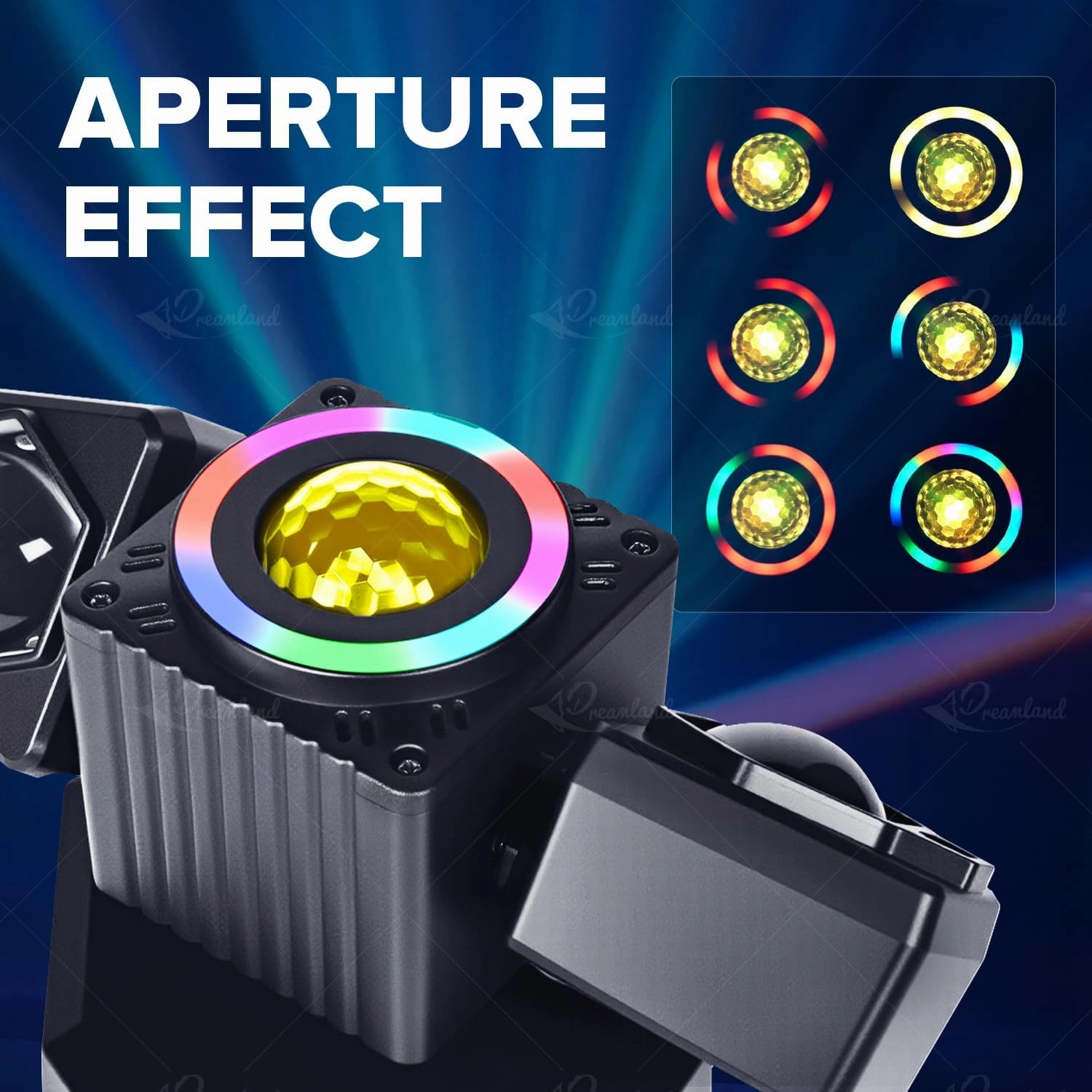 Dreamland Party Disco Light, Disco Ball Dj Light Sound Activated with Remote Control Stage Strobe for Parties KTV Christmas (Angel)