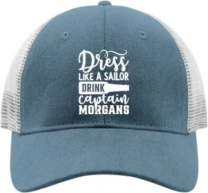 Dress Like A Sailor Drink Captain Morgans caps Hunting hat SkyBlue Hiking hat Gifts for Dad Beach Caps