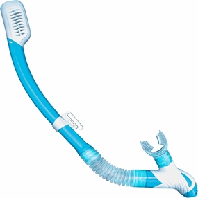 Dry Snorkel with Purge Valve - Snorkel Gear for Adults with Comfortable Silicone Mouthpiece & Quick Release Clip - Scuba Diving, Snorkeling, Freediving, Spearfishing, Swimming