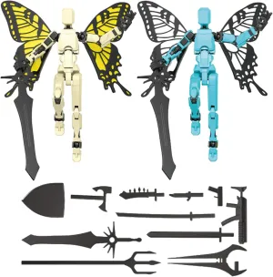 Dummy 13, T13 Action Figure. an Action Figure Equipped with A Weapon Set and Base, Suitable As A Children'S Gift, for Collection Purposes, Or As A Desktop Decoration. (2 Pcs)