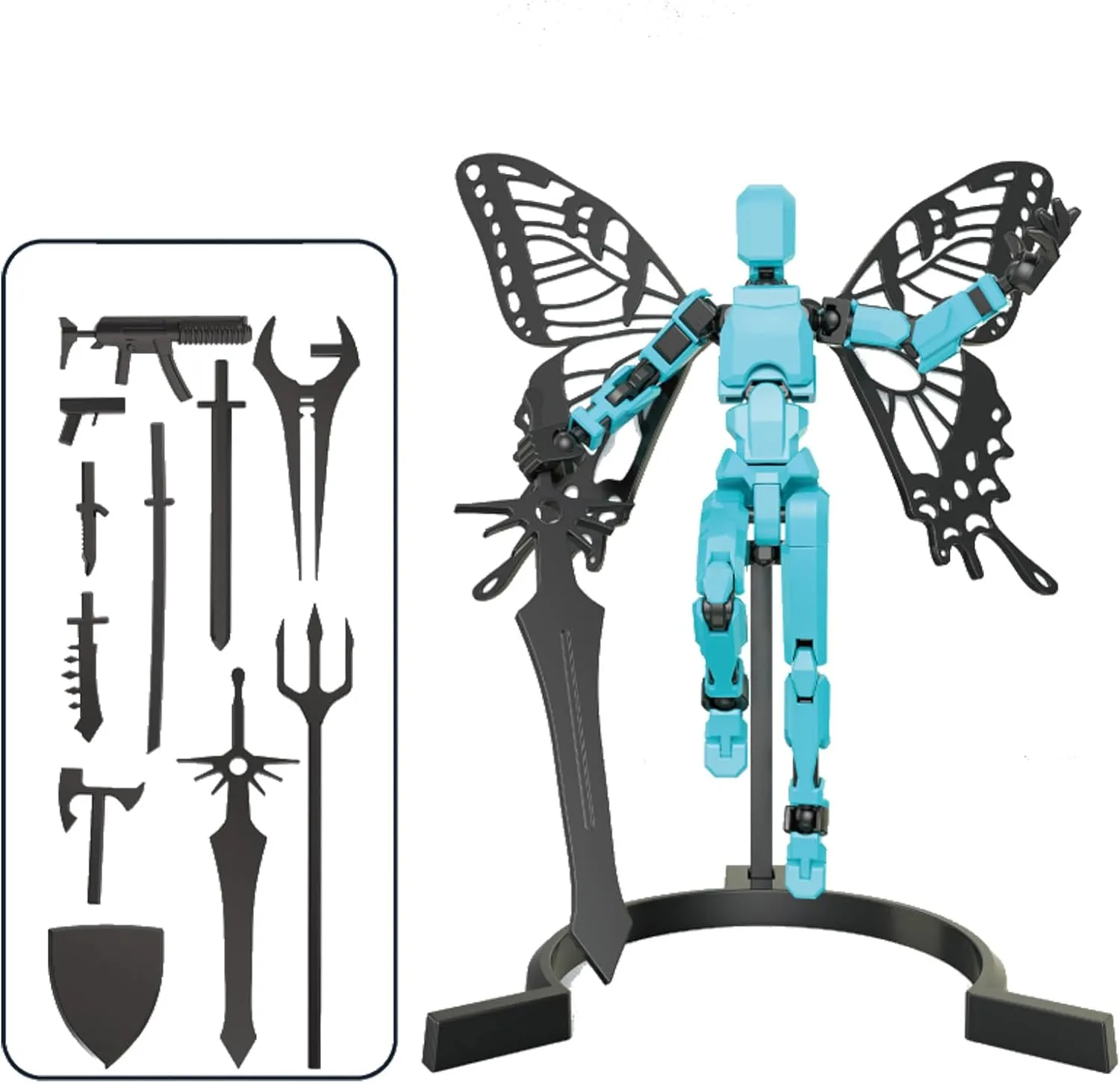 Dummy 13, T13 Action Figure. an Action Figure Equipped with A Weapon Set and Base, Suitable As A Children'S Gift, for Collection Purposes, Or As A Desktop Decoration. (2 Pcs)