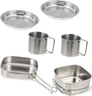 Durable Outdoor Picnic Cooking Utensils Set Stainless Steel Camping Cookware
