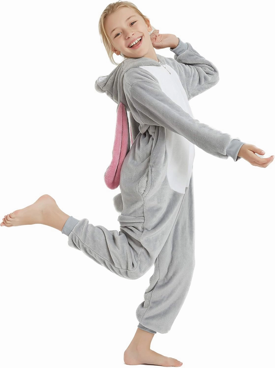Easter Bunny Onesie Kids Rabbit Animal Unisex Girls Onepiece Pajamas Halloween Cosplay Party Costume