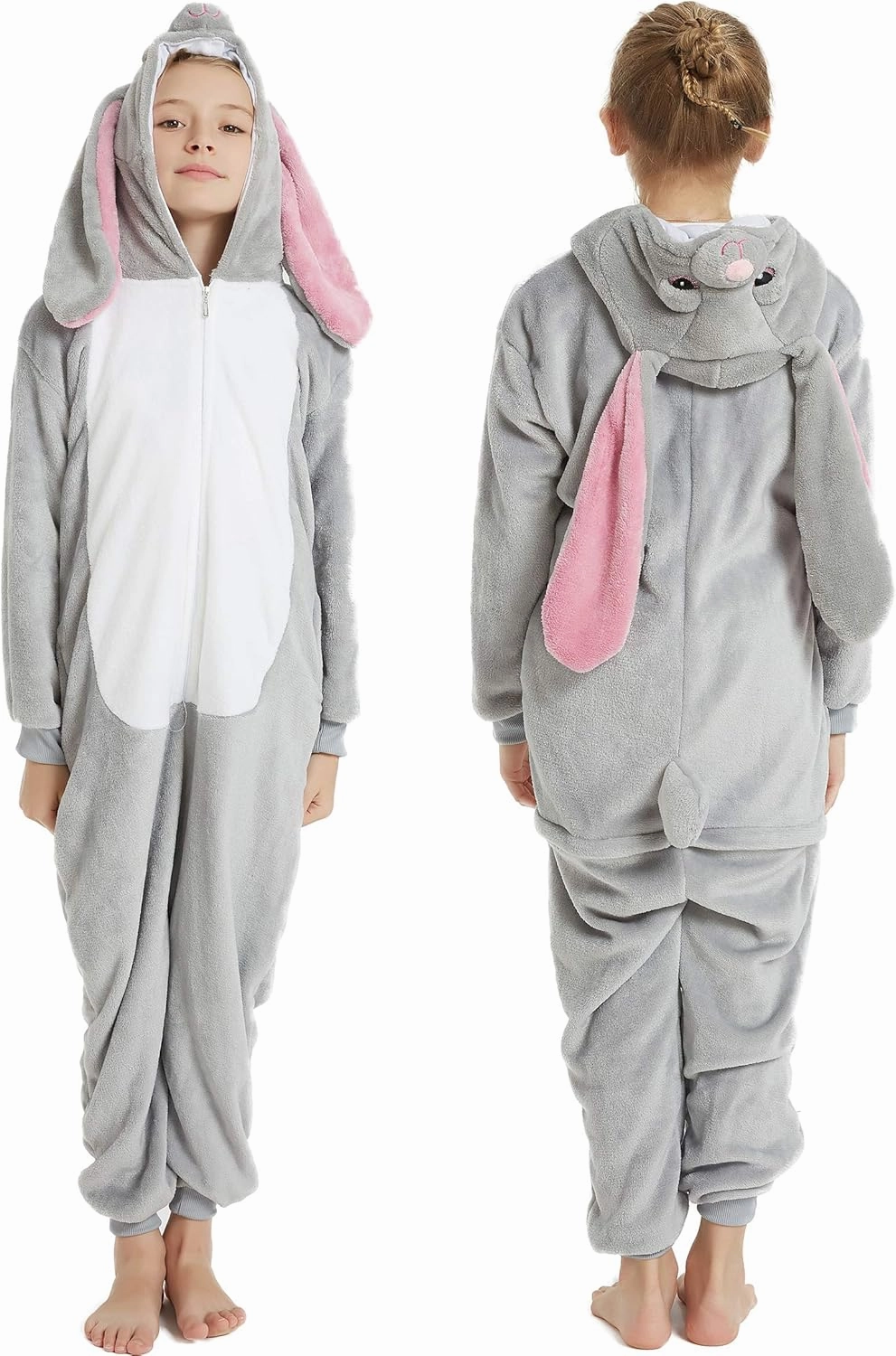 Easter Bunny Onesie Kids Rabbit Animal Unisex Girls Onepiece Pajamas Halloween Cosplay Party Costume