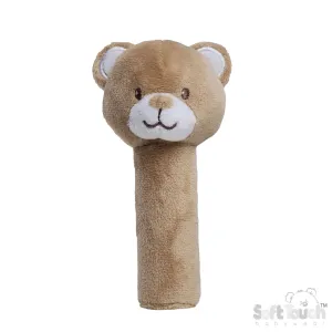 Eco Recycled Baby Squeaky Toy - Brown (PK6) ESQ64-BR
