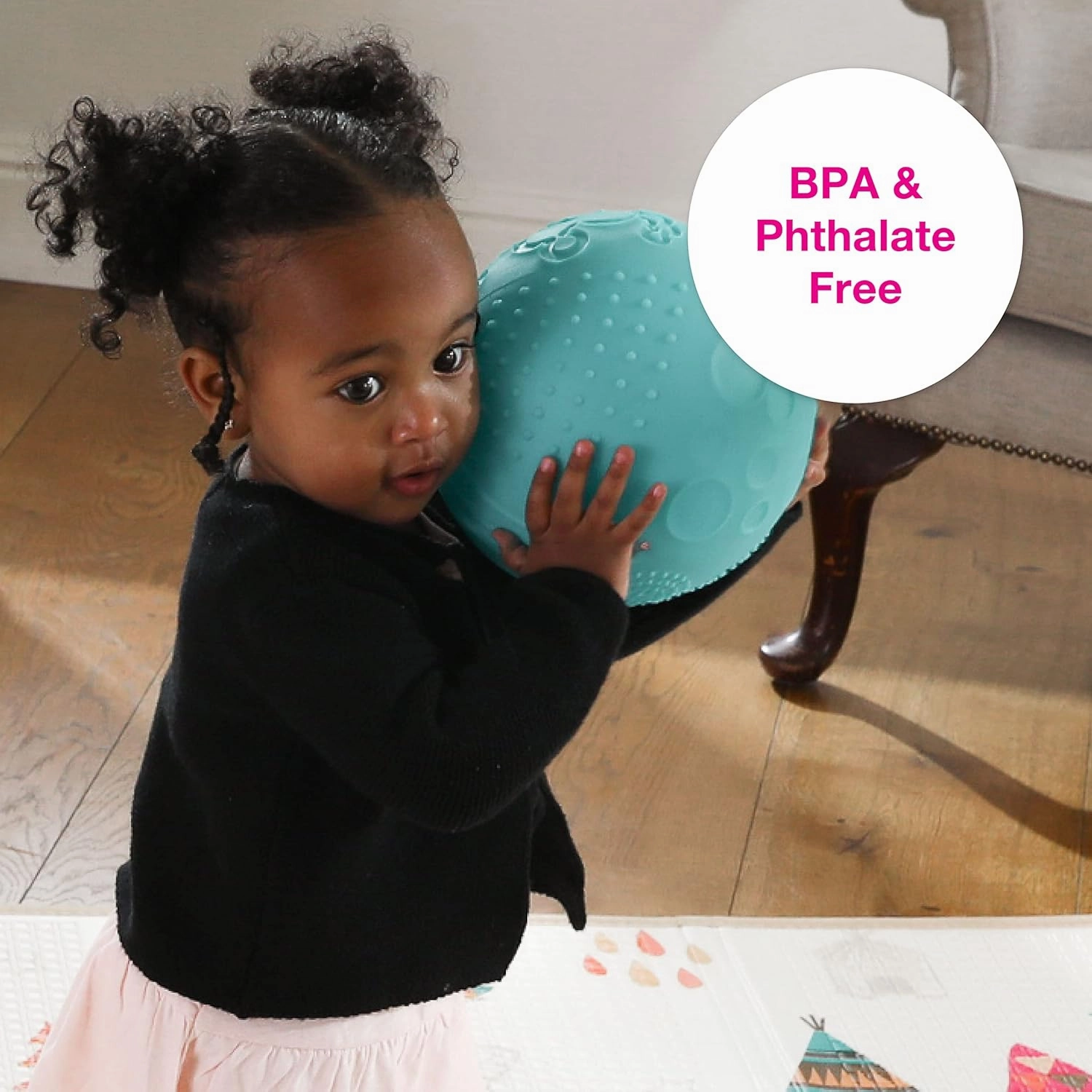 Edushape Texture-iffic Sensory Ball for Baby - 7" Baby Ball for Kids with 8 Sections of Different Tactile Patterns