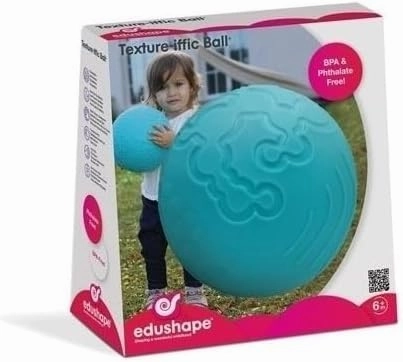 Edushape Texture-iffic Sensory Ball for Baby - 7" Baby Ball for Kids with 8 Sections of Different Tactile Patterns