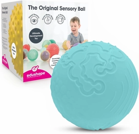 Edushape Texture-iffic Sensory Ball for Baby - 7" Baby Ball for Kids with 8 Sections of Different Tactile Patterns