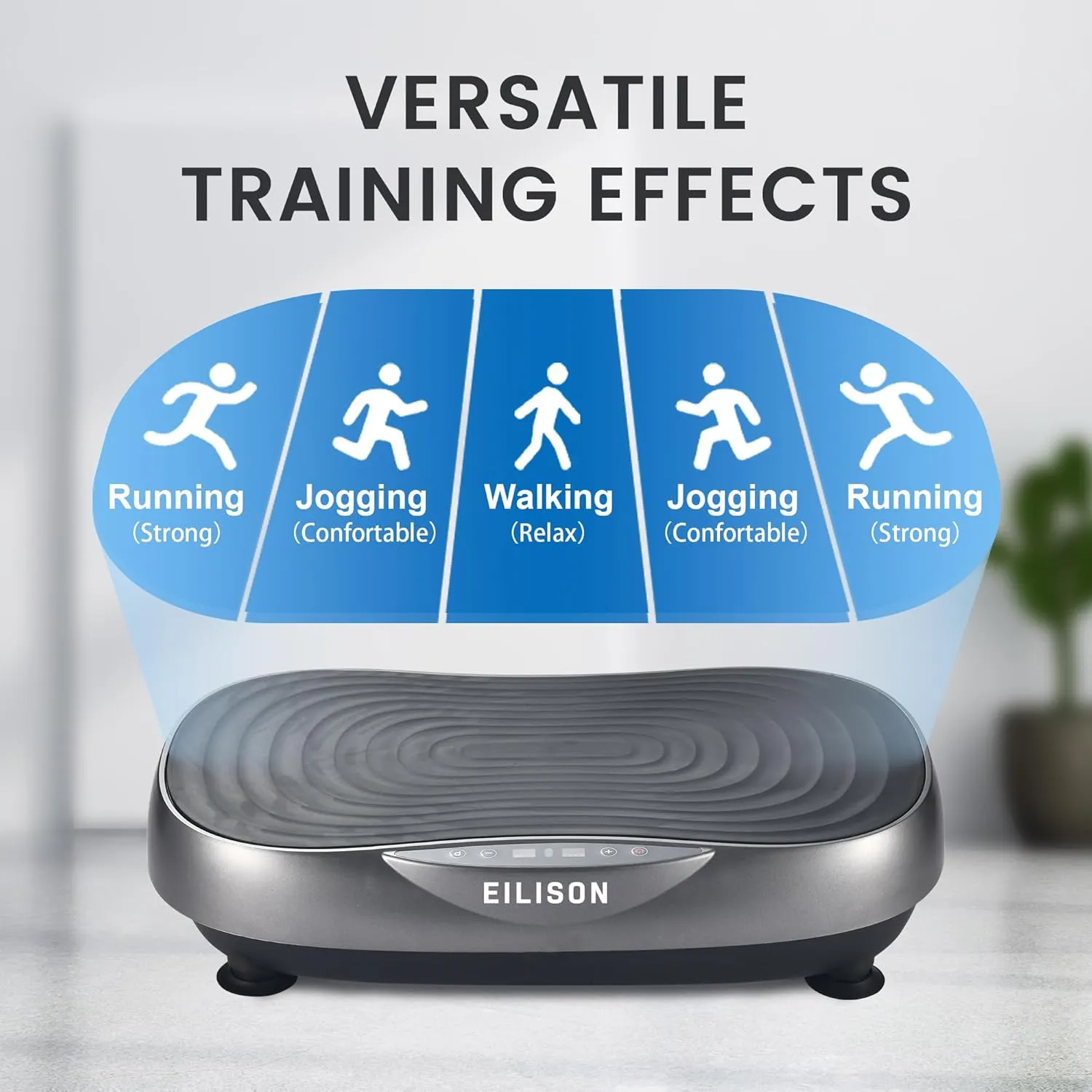 EILISON FIRMHOLD Handle Vibration Plate Exercise Machine for Lymphatic Drainage- Full Body Vibration Platform for Weight Loss, 350lbs Vibration Plate for Beginners & Recovery