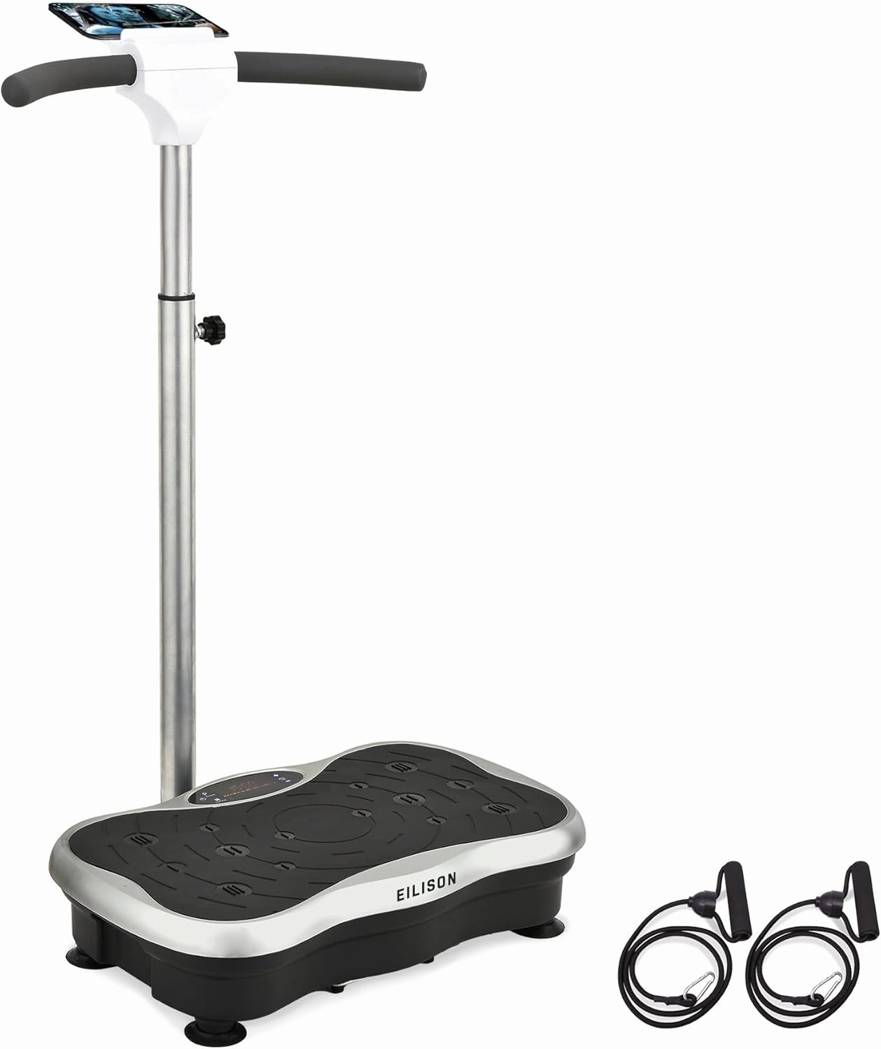 EILISON FIRMHOLD Handle Vibration Plate Exercise Machine for Lymphatic Drainage- Full Body Vibration Platform for Weight Loss, 350lbs Vibration Plate for Beginners & Recovery