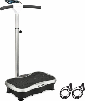 EILISON FIRMHOLD Handle Vibration Plate Exercise Machine for Lymphatic Drainage- Full Body Vibration Platform for Weight Loss, 350lbs Vibration Plate for Beginners & Recovery
