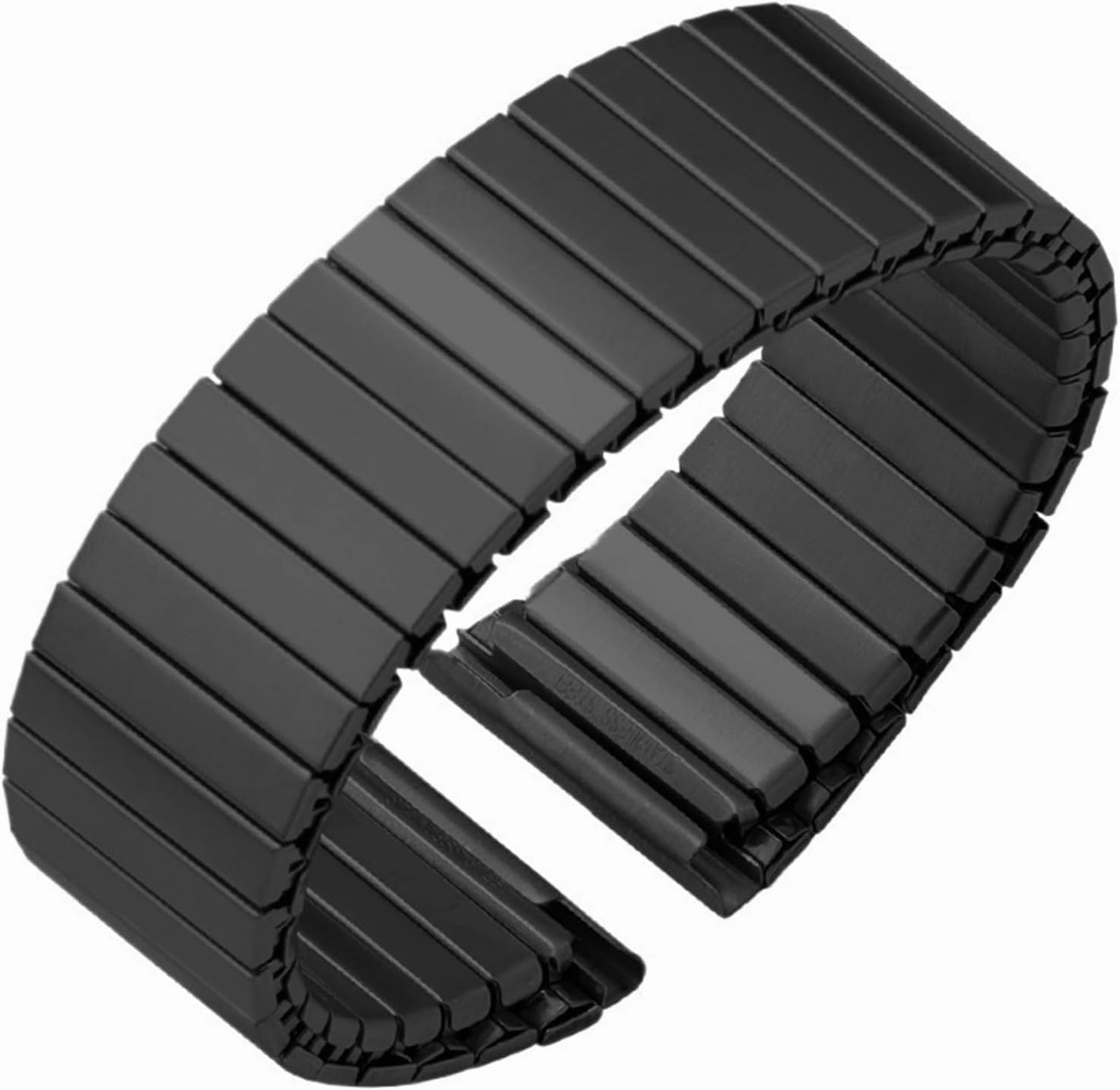 Elastic Metal Strap 22mm Stainless Steel Watchband Accessories Silver Black Bracelet Universal Replacement Straps